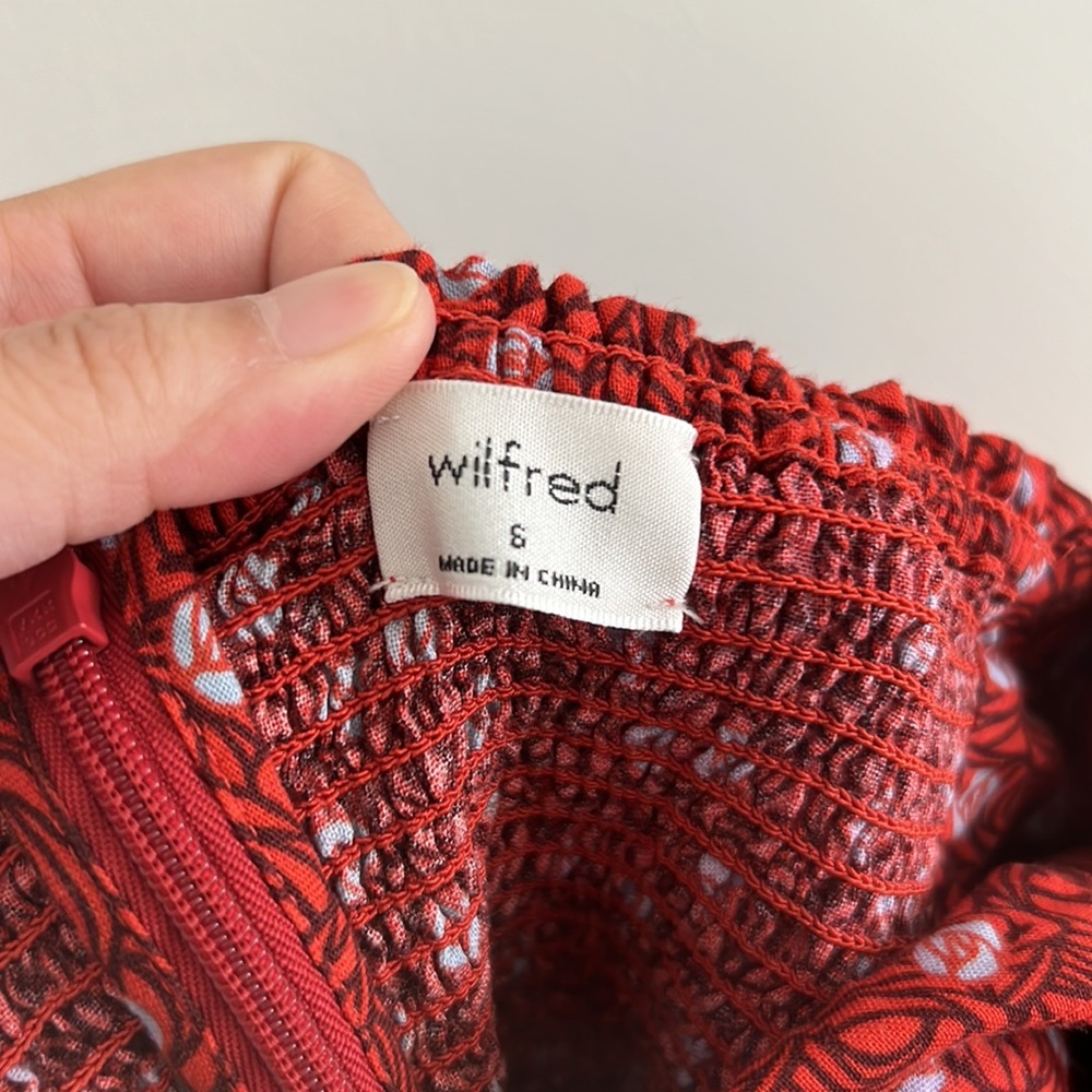 Aritzia Wilfred Dress - RED - Picture 3 of 7